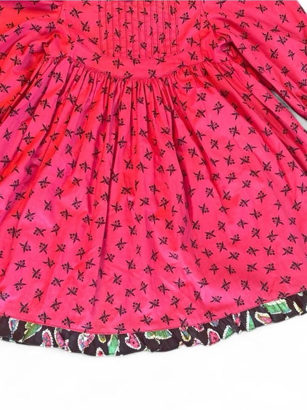 Vintage Mousefeathers Pink Long Sleeve Dress Size 3 - Picture 3 of 8